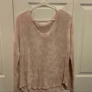 Soft & Sexy Pink Tie Dye Thin Sweater